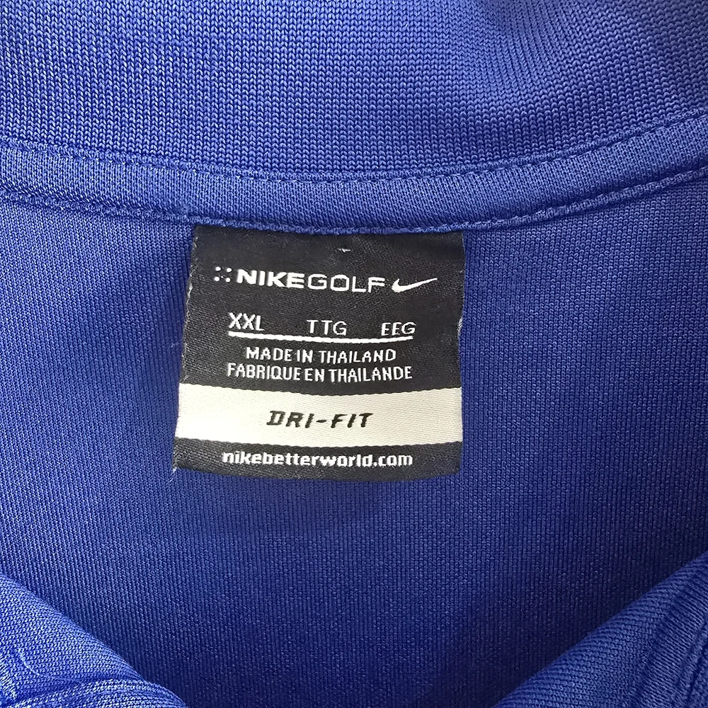 Nike Men's XXL Dri Fit Blue Performance Polo Golf Shirt Must Have - Picture 3 of 8